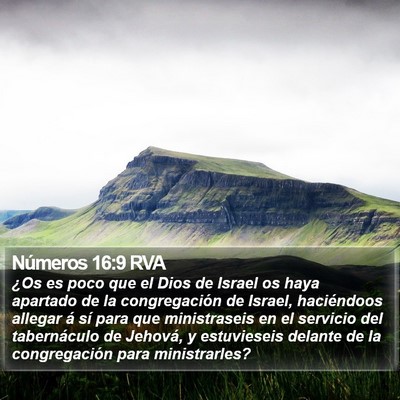 Números 16:9 RVA Bible Verse Image