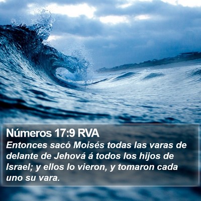 Números 17:9 RVA Bible Verse Image