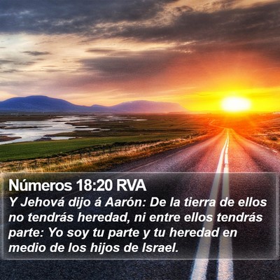 Números 18:20 RVA Bible Verse Image