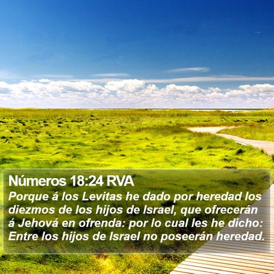Números 18:24 RVA Bible Verse Image