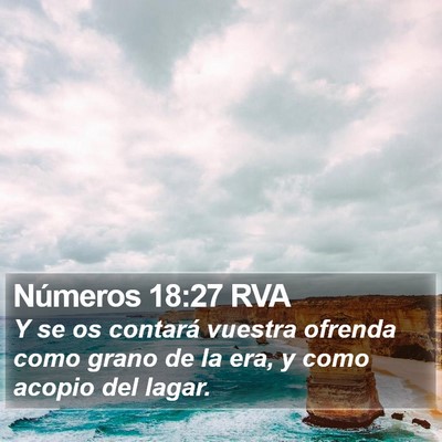 Números 18:27 RVA Bible Verse Image