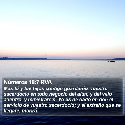 Números 18:7 RVA Bible Verse Image