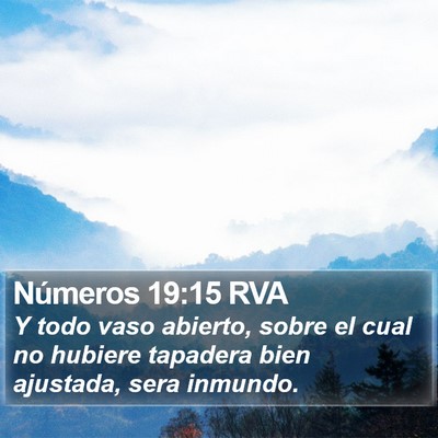 Números 19:15 RVA Bible Verse Image