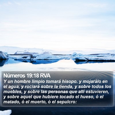 Números 19:18 RVA Bible Verse Image