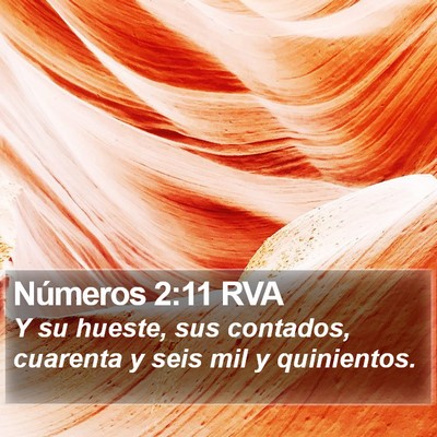 Números 2:11 RVA Bible Verse Image
