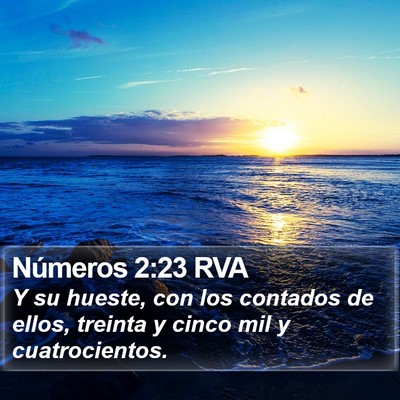 Números 2:23 RVA Bible Verse Image