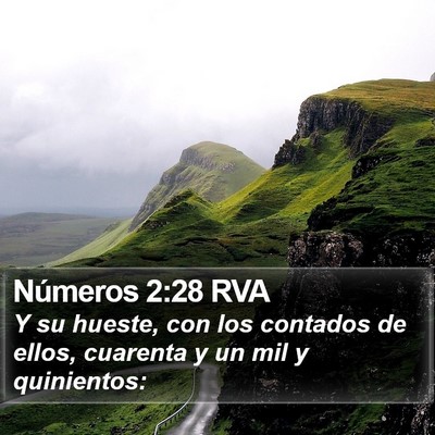 Números 2:28 RVA Bible Verse Image