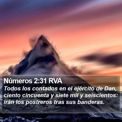 Números 2:31 RVA Bible Verse Image