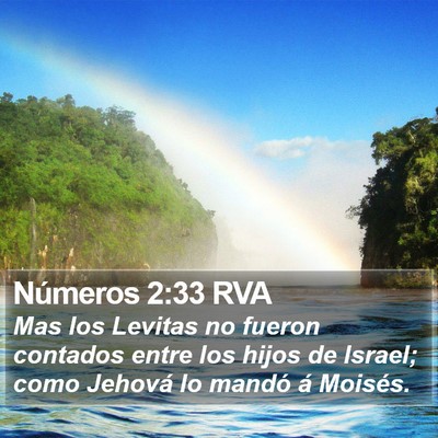 Números 2:33 RVA Bible Verse Image