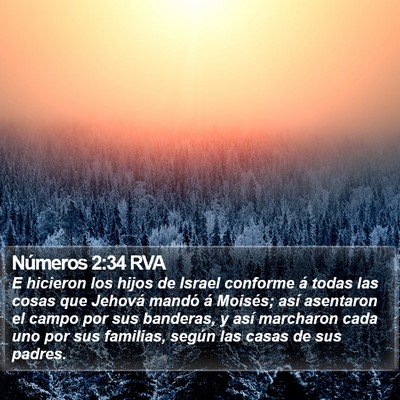 Números 2:34 RVA Bible Verse Image
