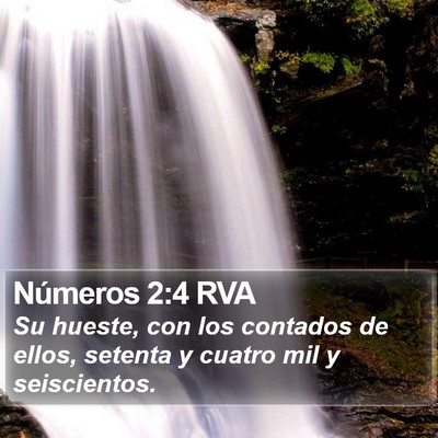 Números 2:4 RVA Bible Verse Image