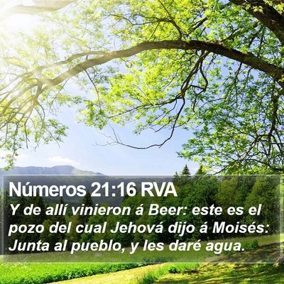 Números 21:16 RVA Bible Verse Image