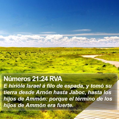 Números 21:24 RVA Bible Verse Image
