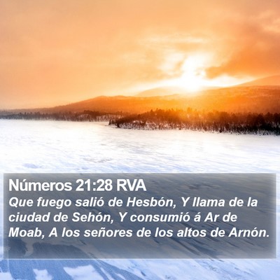 Números 21:28 RVA Bible Verse Image