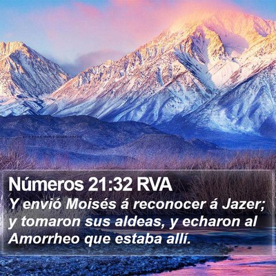 Números 21:32 RVA Bible Verse Image