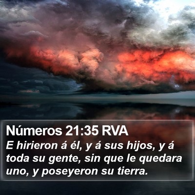 Números 21:35 RVA Bible Verse Image