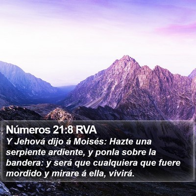 Números 21:8 RVA Bible Verse Image