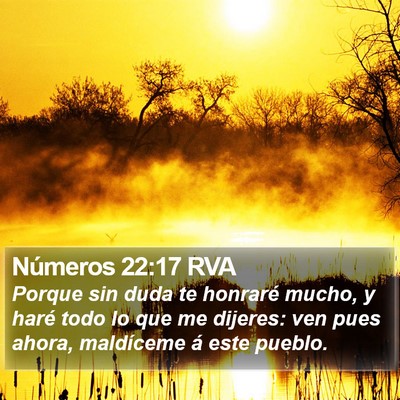 Números 22:17 RVA Bible Verse Image