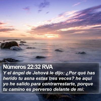Números 22:32 RVA Bible Verse Image