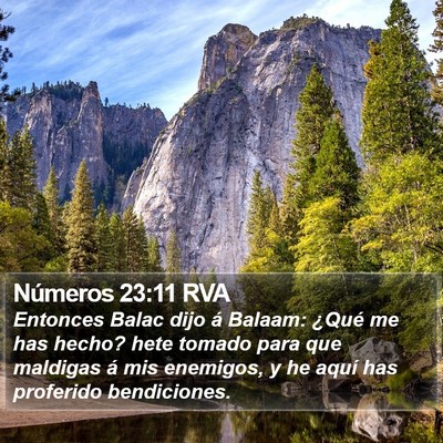 Números 23:11 RVA Bible Verse Image
