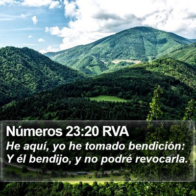 Números 23:20 RVA Bible Verse Image