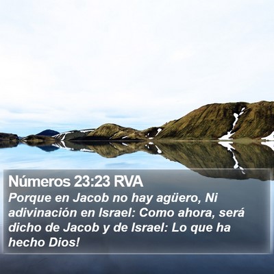 Números 23:23 RVA Bible Verse Image
