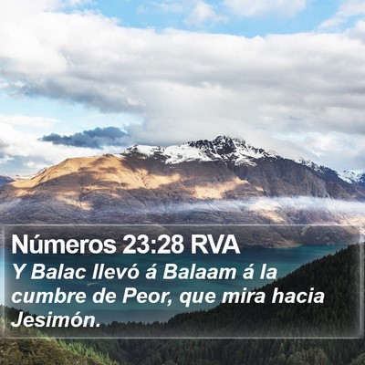Números 23:28 RVA Bible Verse Image