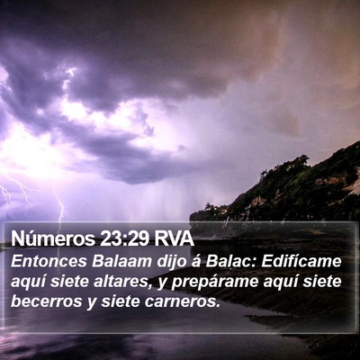 Números 23:29 RVA Bible Verse Image