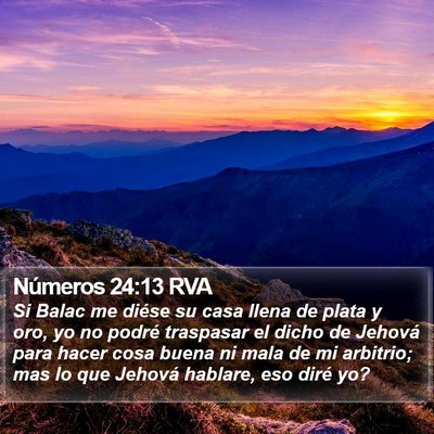 Números 24:13 RVA Bible Verse Image