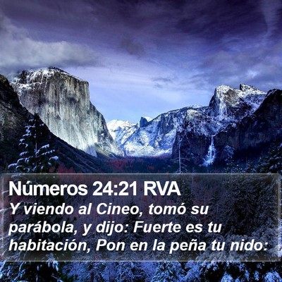 Números 24:21 RVA Bible Verse Image