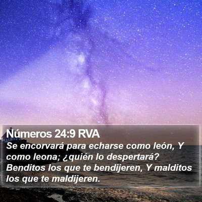 Números 24:9 RVA Bible Verse Image