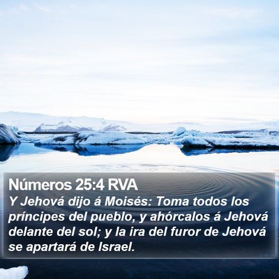 Números 25:4 RVA Bible Verse Image
