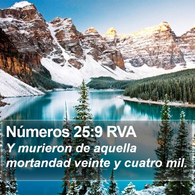 Números 25:9 RVA Bible Verse Image
