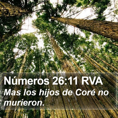 Números 26:11 RVA Bible Verse Image