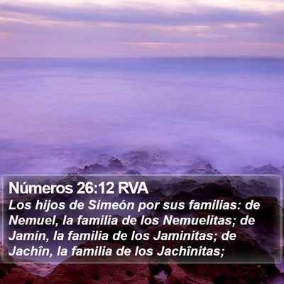 Números 26:12 RVA Bible Verse Image