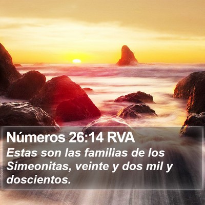 Números 26:14 RVA Bible Verse Image