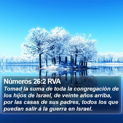 Números 26:2 RVA Bible Verse Image