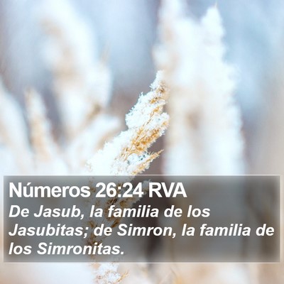Números 26:24 RVA Bible Verse Image
