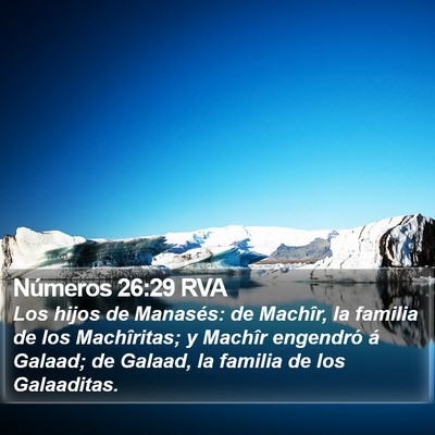 Números 26:29 RVA Bible Verse Image