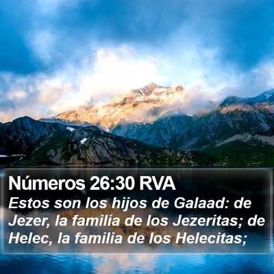 Números 26:30 RVA Bible Verse Image