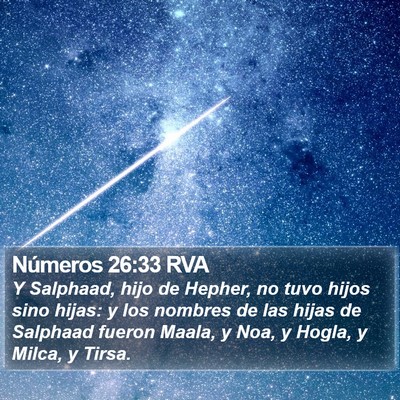 Números 26:33 RVA Bible Verse Image