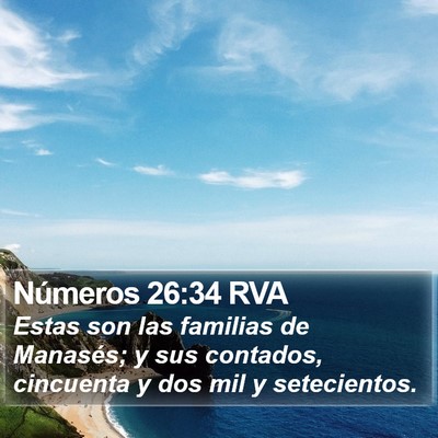 Números 26:34 RVA Bible Verse Image