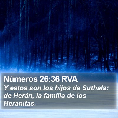 Números 26:36 RVA Bible Verse Image