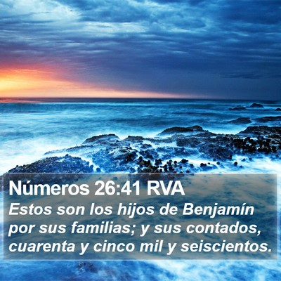 Números 26:41 RVA Bible Verse Image