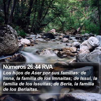 Números 26:44 RVA Bible Verse Image