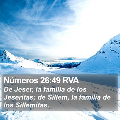 Números 26:49 RVA Bible Verse Image