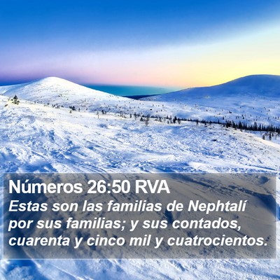 Números 26:50 RVA Bible Verse Image