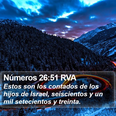Números 26:51 RVA Bible Verse Image