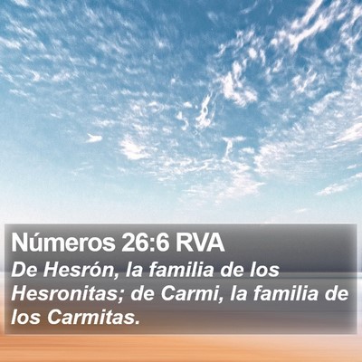 Números 26:6 RVA Bible Verse Image