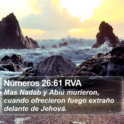 Números 26:61 RVA Bible Verse Image